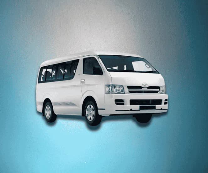 M1 Car Lift Toyota HiAce van for Sharjah to Dubai daily car lift service